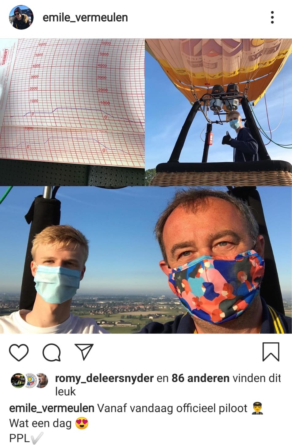 Emile Vermeulen Vaart Perfect Examen Cameron Balloons België 